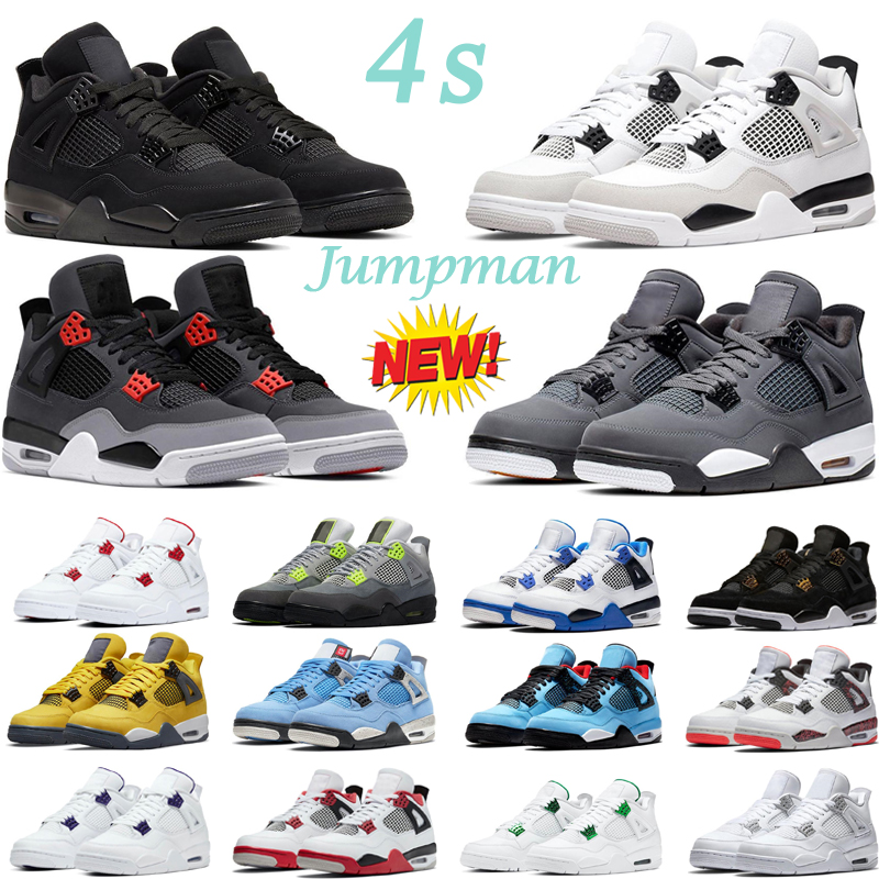 

basketball shoes 4 4s mens sneakers women trainers Sail Thunder Red Green Metallic Silt Bordeaux Neon Military Black Cool Grey, #41 tattoo