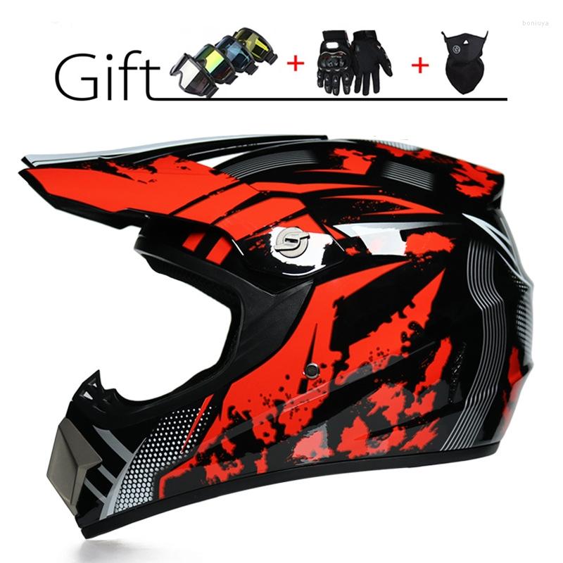 

Motorcycle Helmets 3 Gift Sport Motocross Helmet Off-road Atv Racing Casque Casco Capacetes, 26