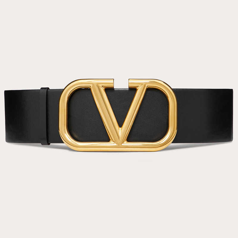 

Waist cover V home Warren decorative belt women's wide skirt coat belt letter big V net red live broadcast, Black