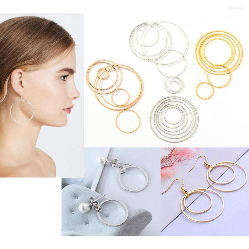 

Hoop Earrings 20 Pieces Of Imitation Gold/gold/brass Earring Pendant Ring Round Fashion Jewelry Making Diy Ear Decoration