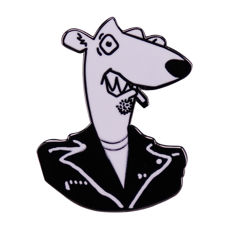 

Other Fashion Accessories Screaming Weasels Pop Music Punk Band logo Badge Delicate Enamel Insignia Denim Jacket Backpack Pin Decoration Collection of Gif