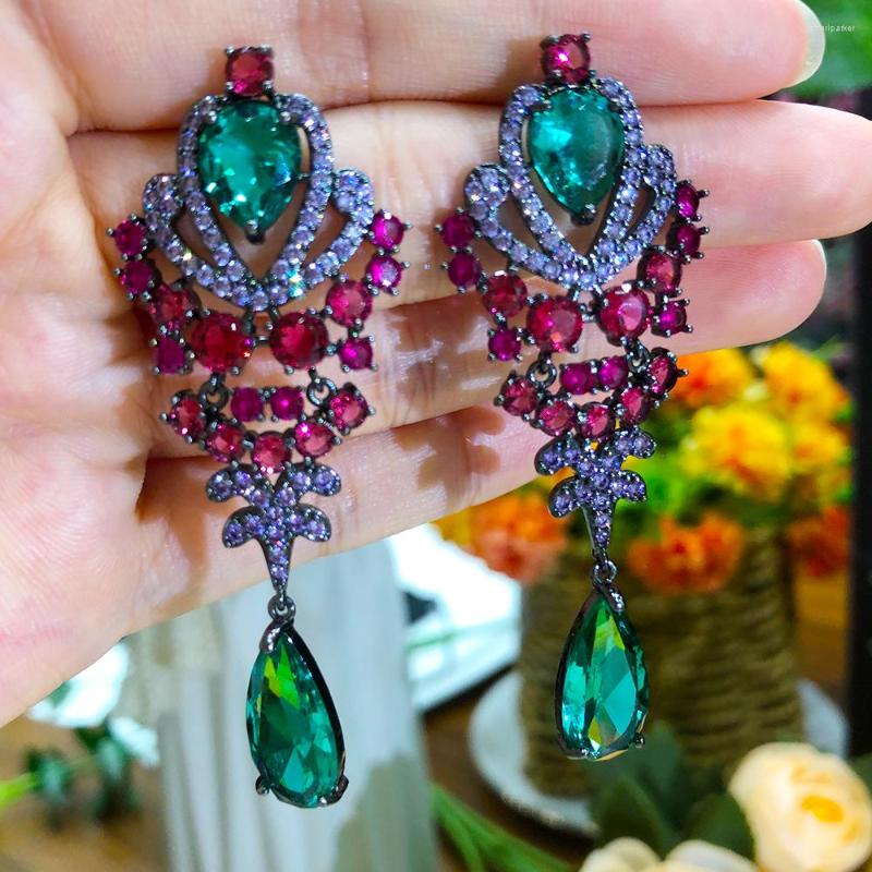 

Dangle Earrings Blachette Fashion Gorgeous High Quality Crystal Pendant Women's Wedding Banquet Daily Anniversary Jewelry Accessories