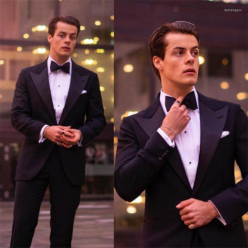 

Men' Suits Men' & Blazers Costumes Hommes Men Peaked Lapel Black Wedding Tuxedos Custom Made Blazer 2 Pieces Set Party Prom Groom, Burgundy