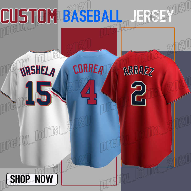 

Baseball Jerseys NEW College Baseball Wears 2 Luis Arraez Baseball Jersey Twins 4 Carlos Correa Joe Ryan Gio Urshela Nick Gordon Jerseys Minnesota Jose Miran, Man custom jersey (scr)