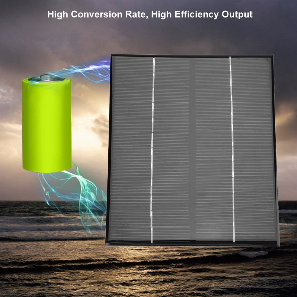 

6W 12V Mini Portable Monocrystalline Silicon Solar Panel DIY Power Module Charger