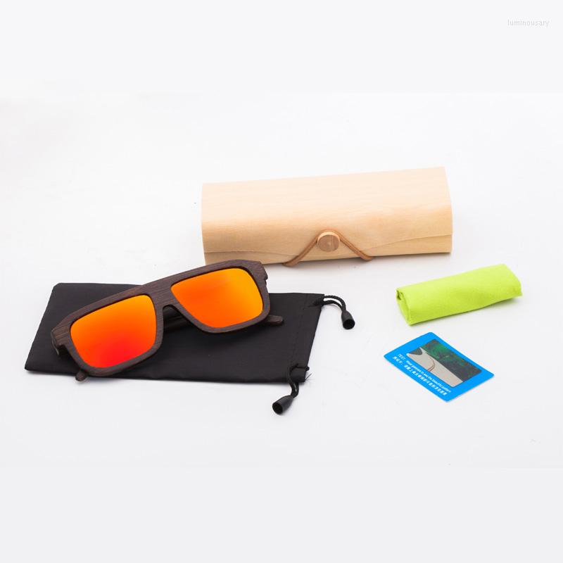 

Sunglasses Vintage Crafts Bamboo Polarized For Women Men High Grade Brand Colorful Beach Eyeglasses Gafas De Sol