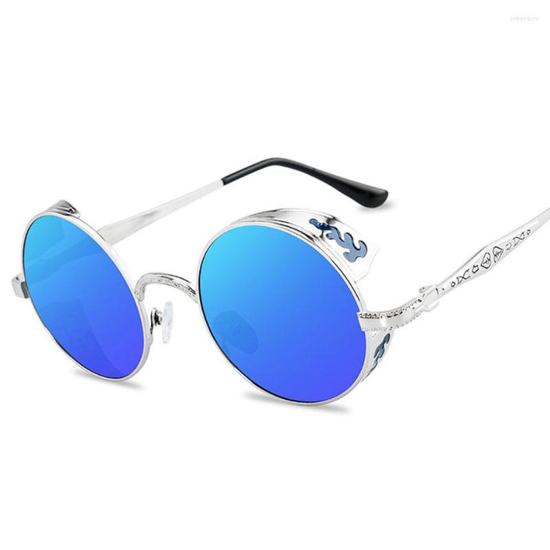 

Sunglasses Bohosco Metal Frame Round Vintage Traveling Brand Designer Women Mirror Sun Glasses Outdoor Classic Eyewear