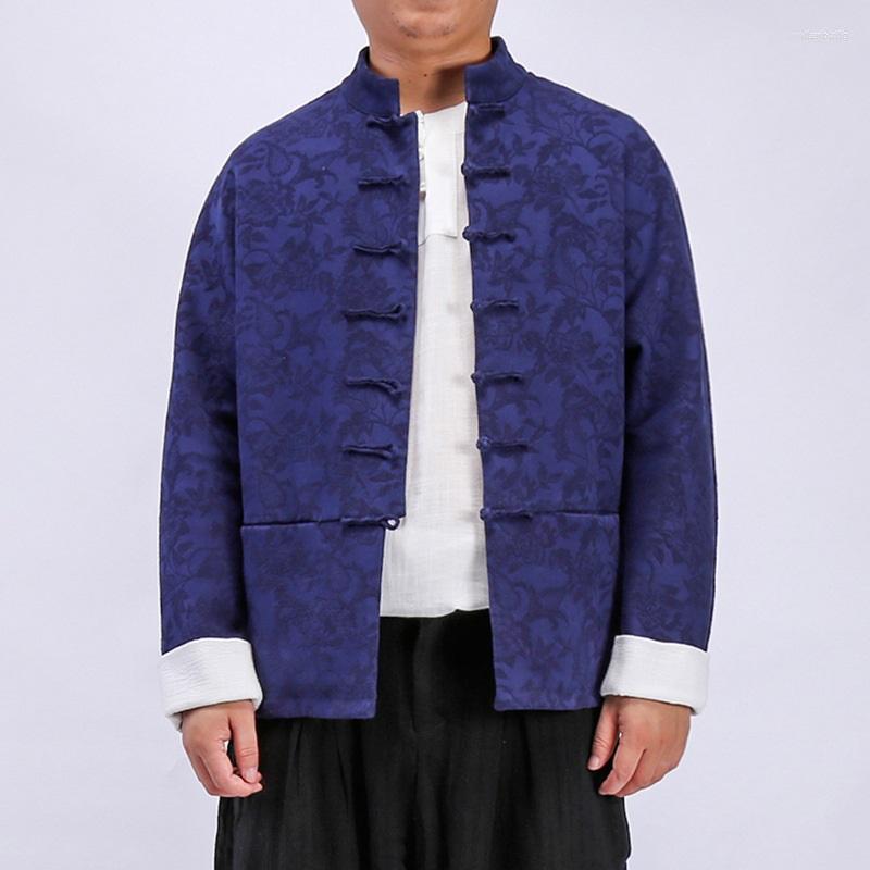 

Ethnic Clothing Traditional Chinese For Men Male Bomber Jacket Coat Winter Oriental Streetwear Clothes 2022 TA702