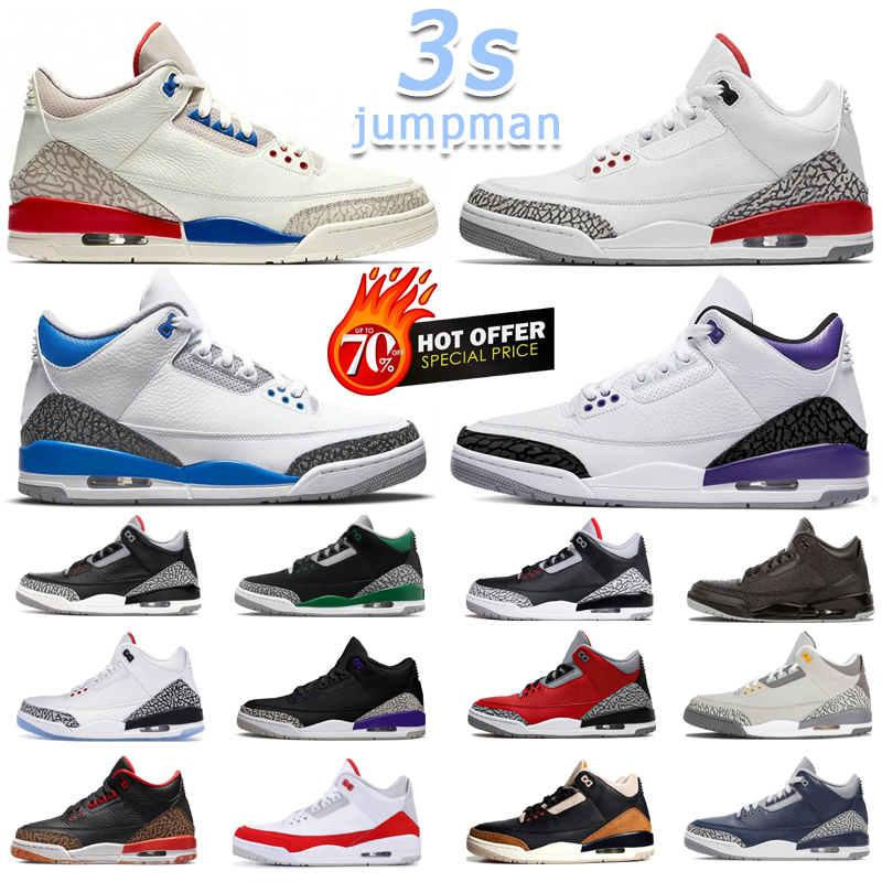 

Designer basketball shoes 3 3s Mens sports trainers Women sneakers Personality Georgetown Medium Grey EUR 40-47, #1 dark iris 36-47