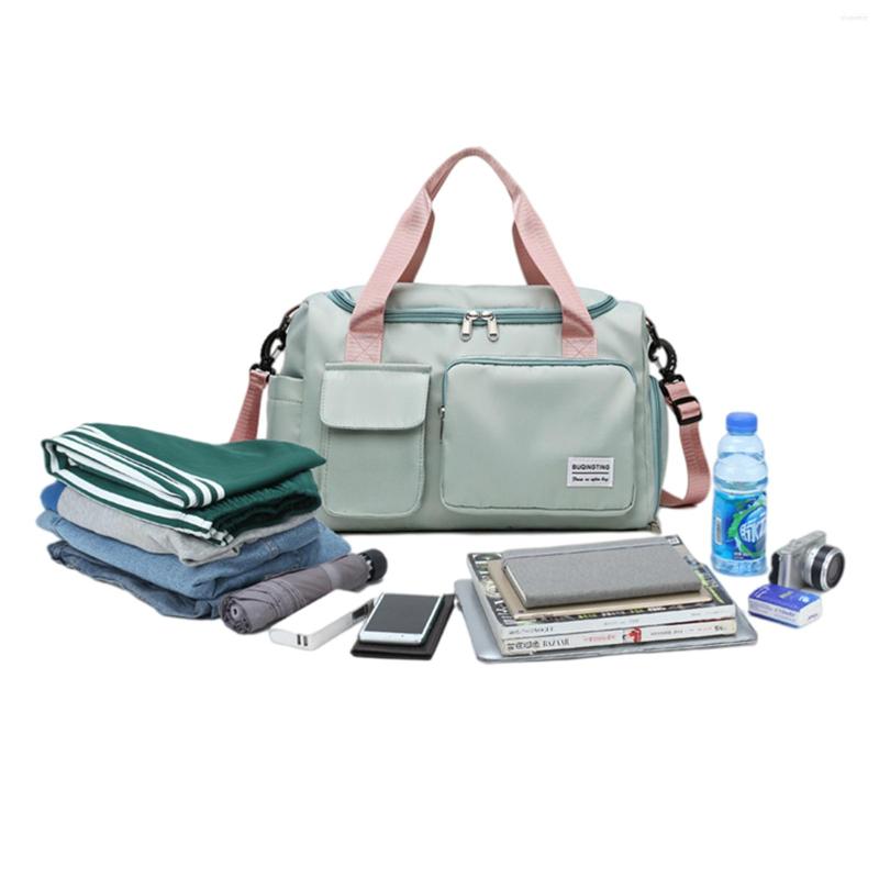 

Outdoor Bags Travel Hand Luggage Duffle Waterproof Sports Fitness Yoga Gym Large Capacity For Women, Black color
