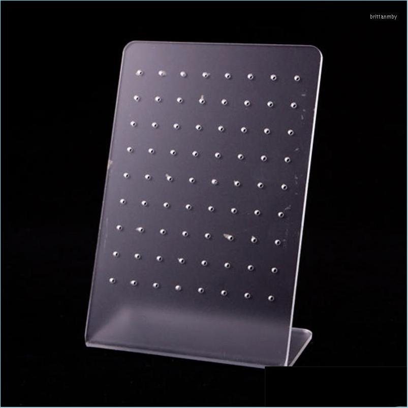 

Jewelry Pouches Bags Jewelry Pouches 72 Holes Showcase Rack Plastic Earring Board Holder Ear Studs Display Stand For Women Drop Del Dhwg4