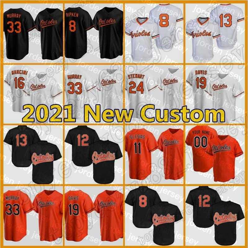 

Baseball Jerseys NEW College Baseball Wears 8 Cal Ripken Jr Custom Orioles Jersey 16 Trey Mancini Baseball Chris Davis 13 Manny Machado 31 Cedric Mullins Rob, Men custom new cool base(jinying)