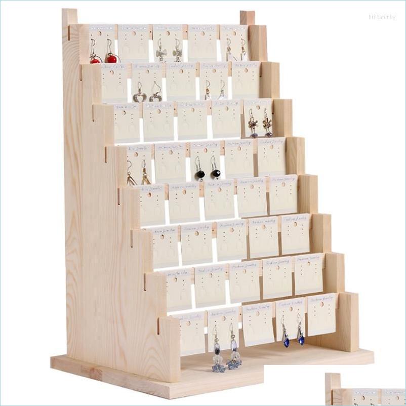 

Jewelry Pouches Bags Jewelry Pouches Wood Earring Stand Holder Display Rack Tiered Packaging Drop Delivery 2022 Dh6Er