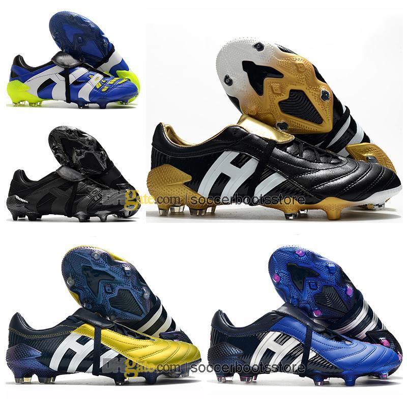 

Kids High Tops Football Boots Beckham Predator Pulse FG Cleats Mens Mutator Accelerator Precision Mania Soccer Shoes Outdoor Trainers Bo PEG, Color 2