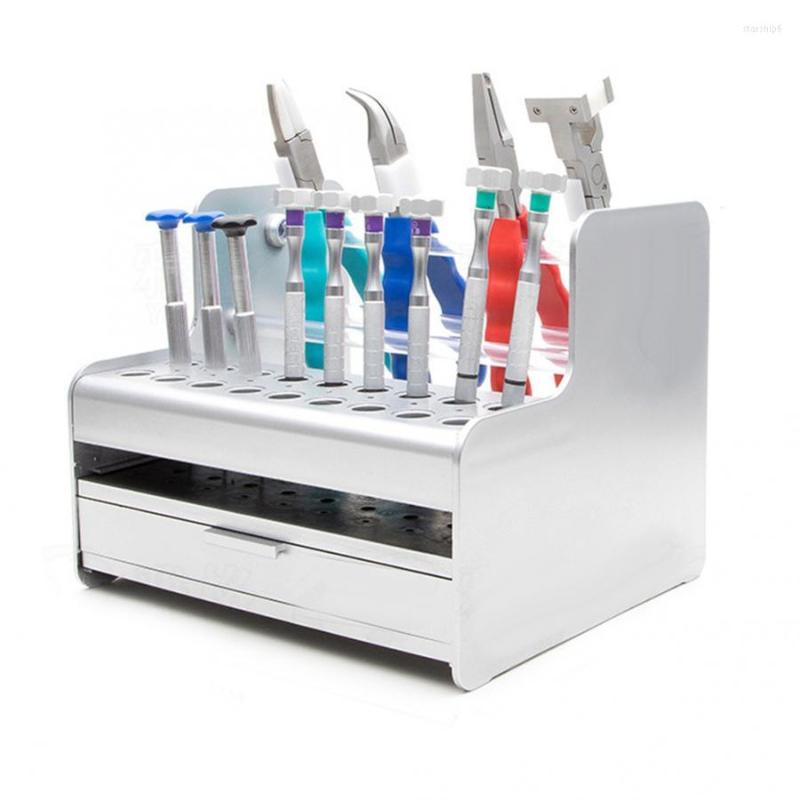 

Watch Repair Kits Multi Function Glasses Repairing Tool Storage Display Rack Holder Screwdriver Pliers Organizer Case With Drawer