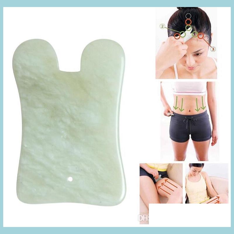 

Massage Stones Rocks Modern Natural Jade Stone Guasha Gua Sha Board Square Shape Mas Hand Masr Relaxation Health Care Beauty Tool Dr Dhwah