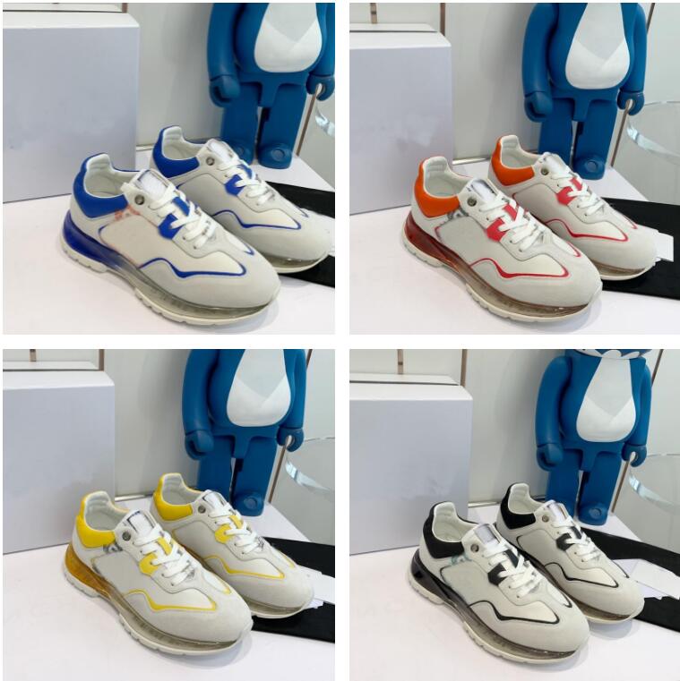 

Luxury Designer Casual Shoes Runner Air Cushion Sneakers Running Shoes Men Shoe Metal Buckle Stitching Style Size 38-45, Color 5