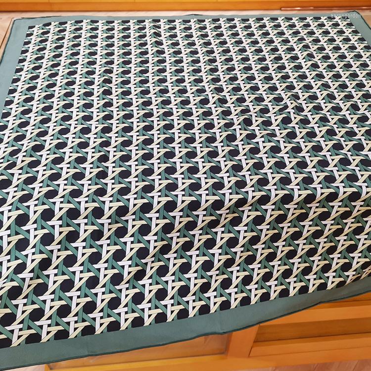 

Scarves 18m/m Sand Wash Silk Scarf Women Large Shawl Wrap 90 90cm Hand Rolled Edges Square Printing