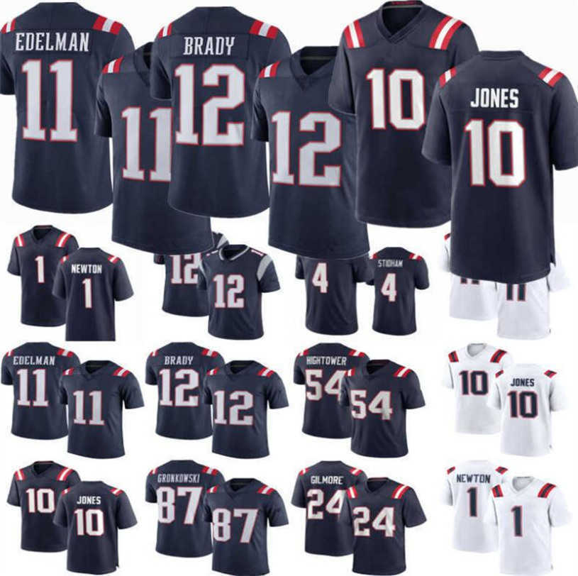 

Mens Jersey New Custom England 10 mac jones 24 Stephon Gilmore 54 Dont'a Hightower Football Jerseys 37 Damien Harris Cam Newton Julian, Shown