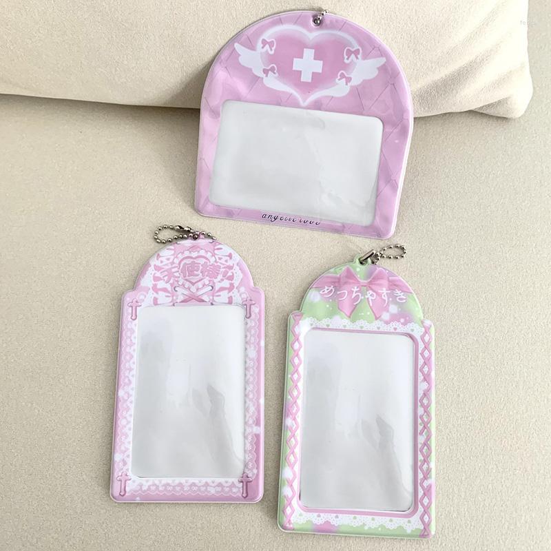 

Card Holders Fashion Pink Mini Holder Protective Pocard Credit ID Bank Po Display Clear PVC Bus Case, Lavender