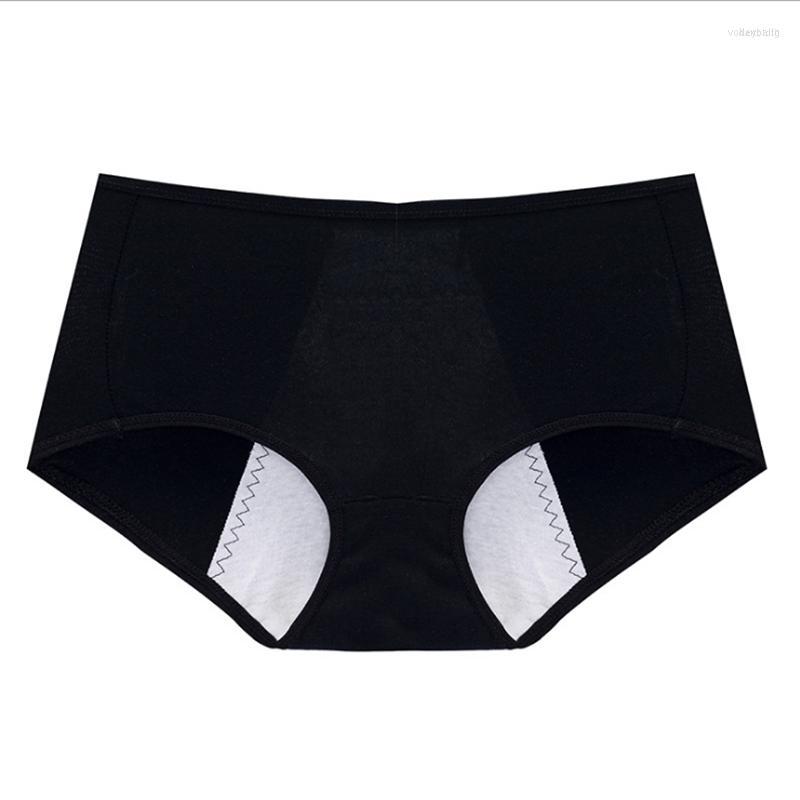

Women's Panties Women's 2pcs Menstrual Women Sexy Pants Leak Proof Incontinence Underwear Period Cotton Briefs High Waist Warm, Black