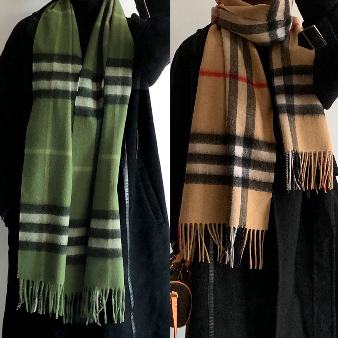 

designer luxury scarf High qualitys 100% cashmere women men scarfs fashion classic plaid printed cashmeres scarf ultra soft thermal scarves silk neckerchief womens