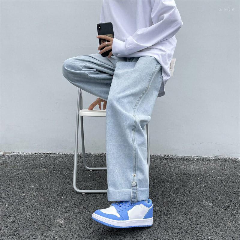 

Men's Jeans Denim Man Pants Men's Fashion Trousers For Men Jean Baggy Male Mens Streetwear Korean, Gray