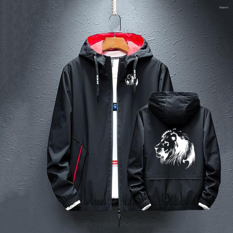 

Men's Hoodies 2022 Meditation Lion Print Fishing Suit Windbreaker Clothing Leisure Jacket Hoodie High Quality Coat Street