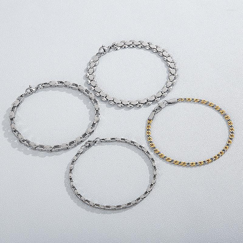 

Bangle Fashion Beads Bracelets Stainless Steel Glass Beaded Jewelry