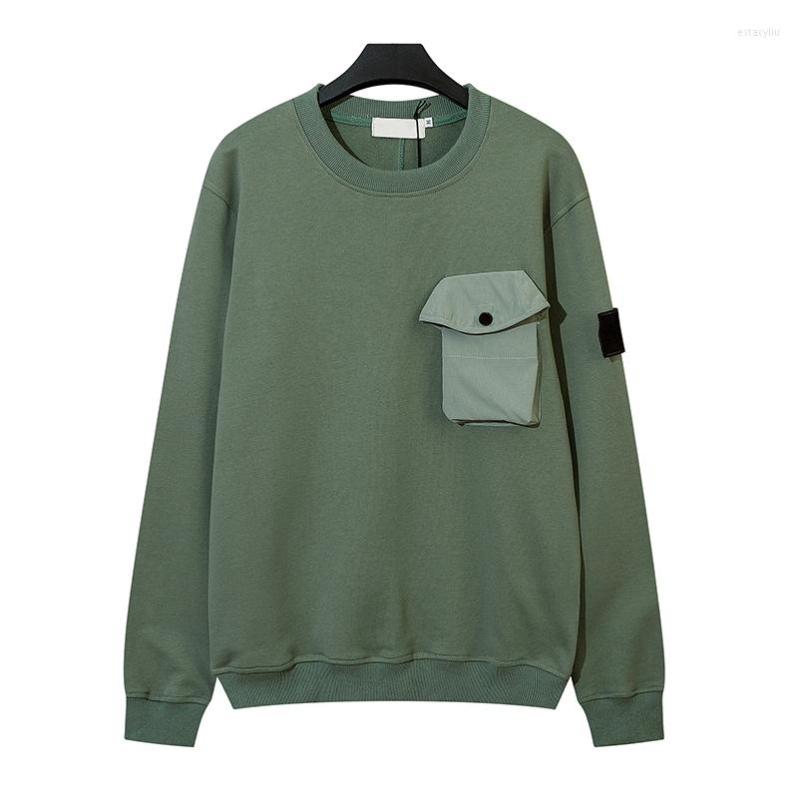 

Men's Hoodies Autumn Winter Fleece Men's Sweatshirts Three-Dimensional Pockets Women Loose Pullover Streetwear Casual Oversized Tops, Black