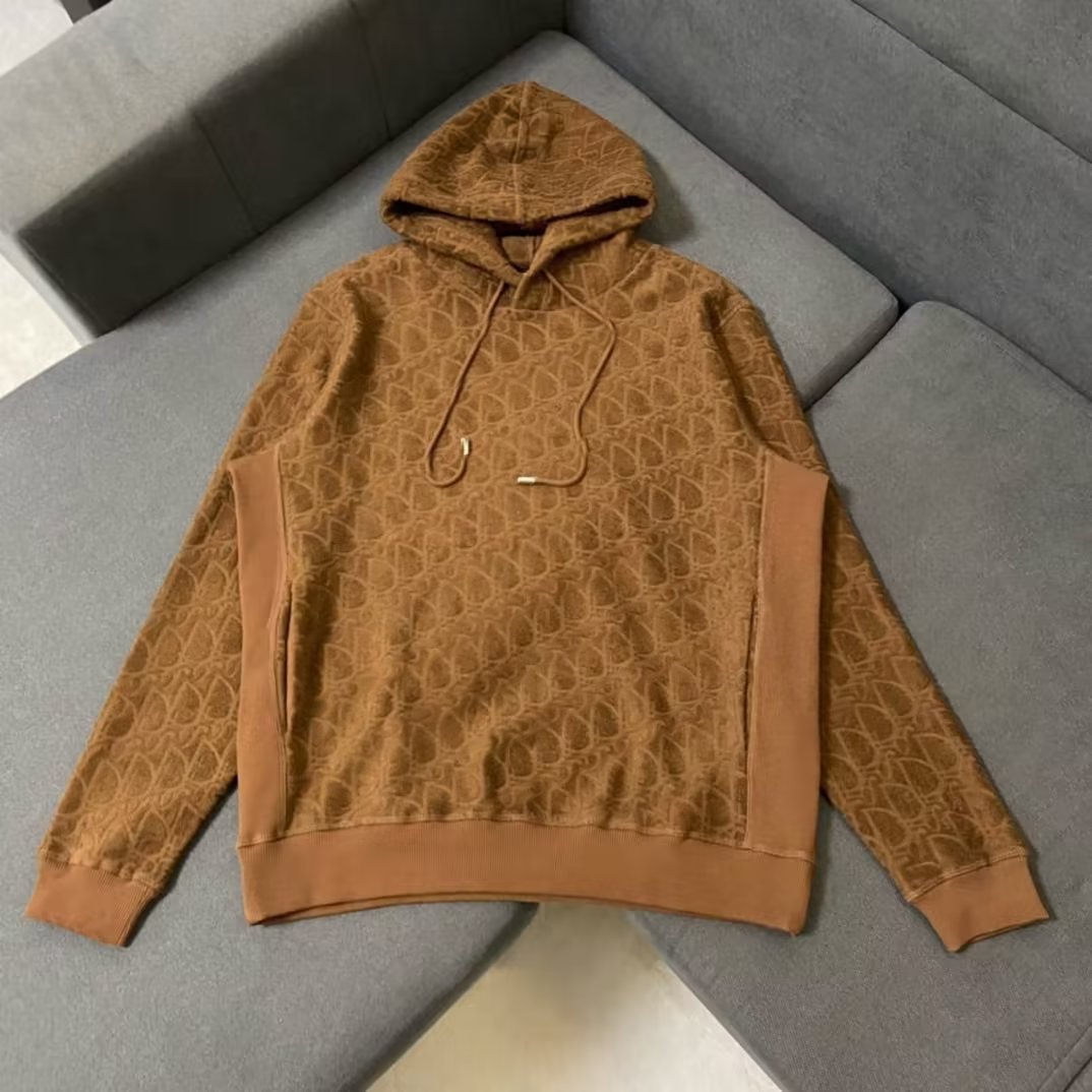 Men&#039;s oblique print hoodie Knit Shirt sweater designer superior quality upscale pullover letter embroidery tech Fleece Men White Hoodie set-image-811601488