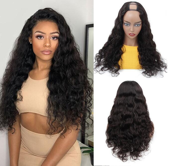 

2022 New Brazilian Loose Deep Wave U Part Wigs For Women 150 Density Loose Wave Middle U Shape Wigs Glueless Wigs Dreaming queen HAIR, Natural color