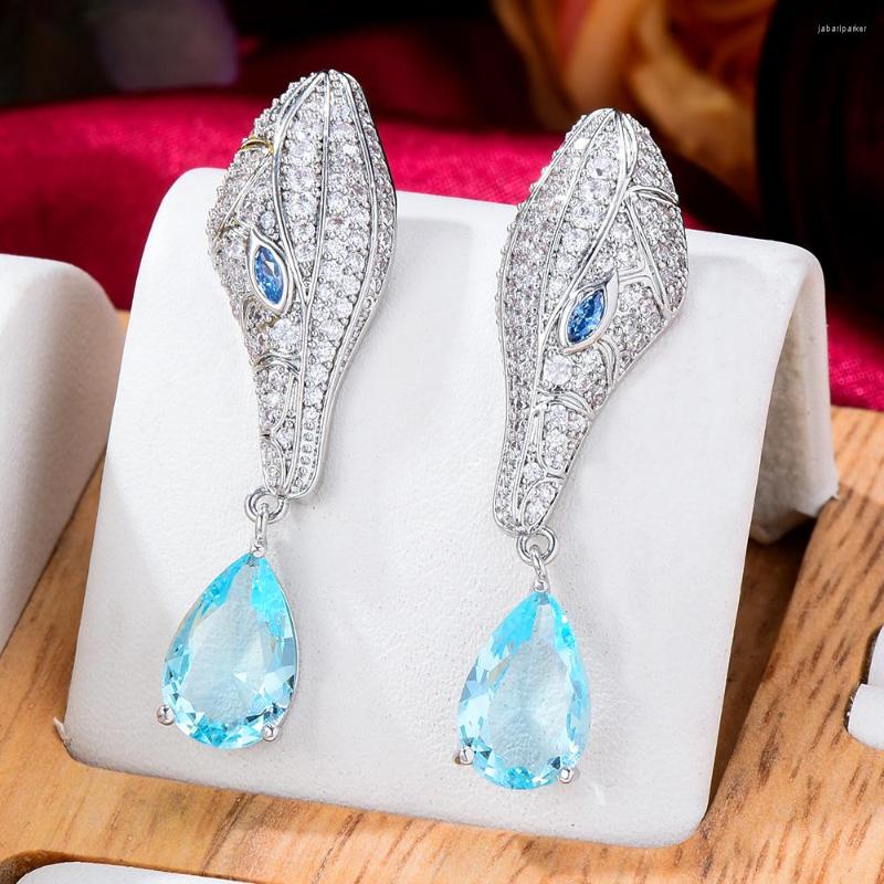 

Dangle Earrings Blachette Dubai Africa Gorgeous Full Cubic Zirconia Pendant Women's Party Anniversary Daily Exquisite Fashion Jewelry