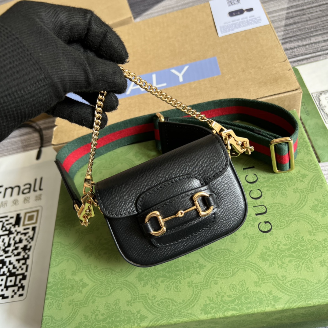 

Calfskin bag for women fashion leather one shoulder messenger bag temperament versatile diamond chain small square bag, Black gg handbag