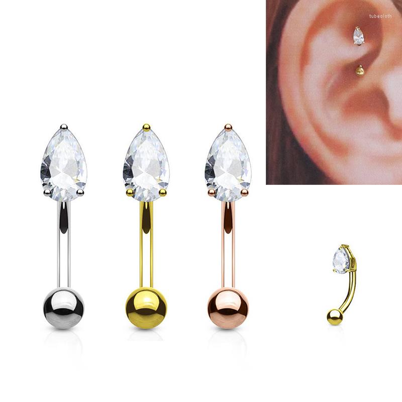 

Stud Earrings 16G 316L Steel Ear Cartilage Tragus Piercing Eyebrow Body Jewelry