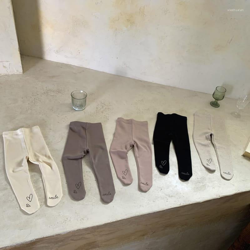 

Trousers Baby Pants 2022 Knitted Candy Color Bottoms Outfits Toddler Girls Ribbed Leggings Striped Casual Boy Clothes, Apricot