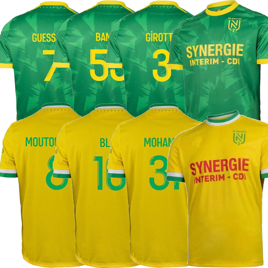 

2022 2023 Maillots FC Nantes Etoile soccer jerseys 22 23 SISSOKO GIROTTO COULIBALY BLAS KOLO MUANI SIMON football shirt men away jersey shirt, Home