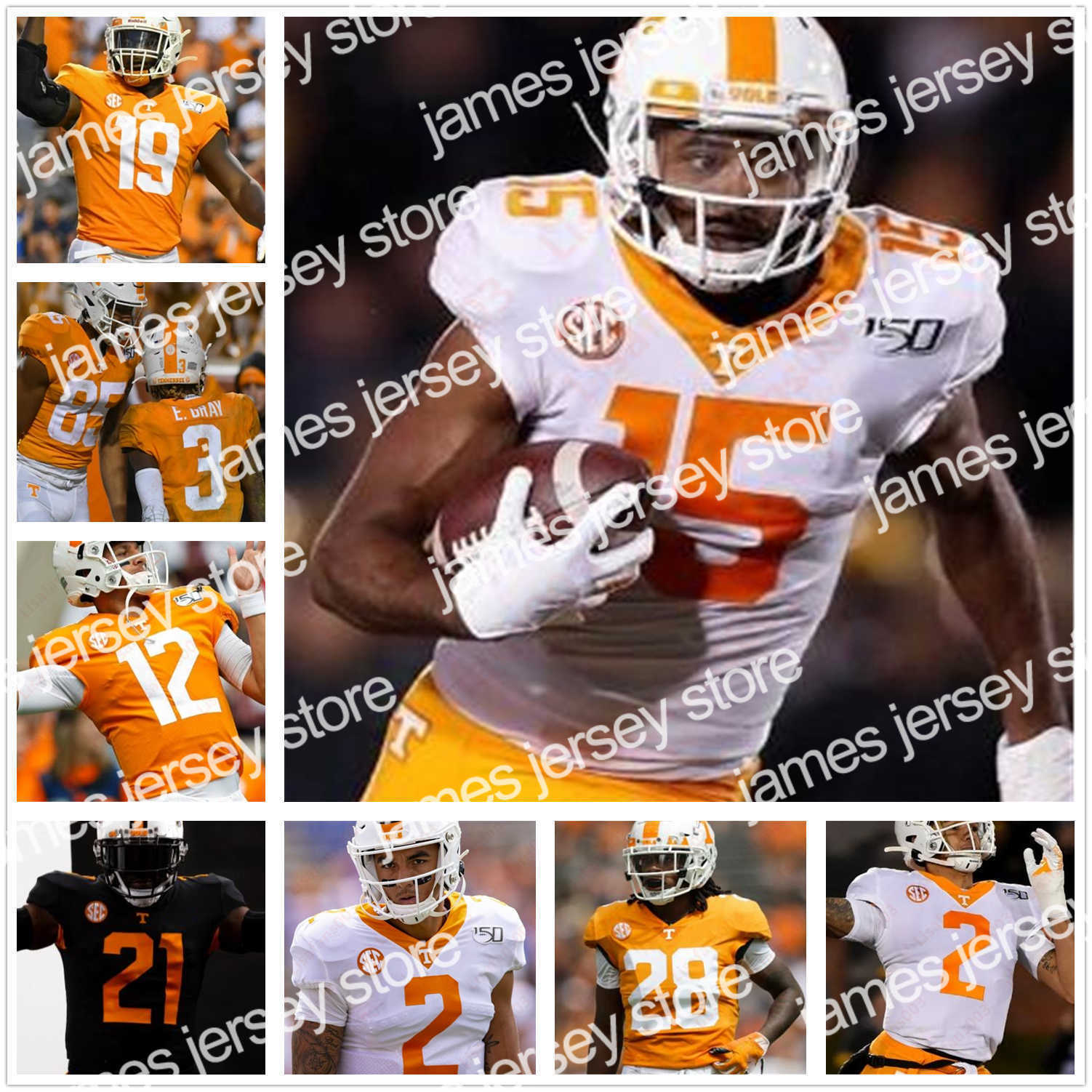 

American College Football Wear Alvin Kamara Tennessee Volunteers DARK MODE College Football Jersey Hendon Hooker JaVonta Payton Joe Milton III Tiyon Evans Velus Jo, White