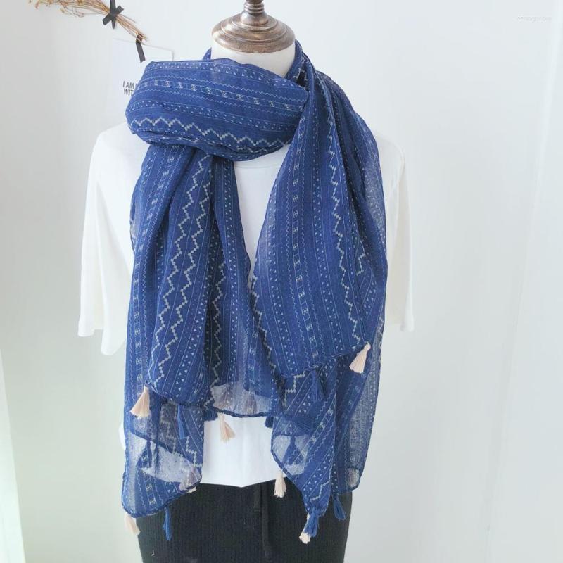 

Scarves Wholesale Large Size Tassel Shawls Women Cotton Viscose Hijab