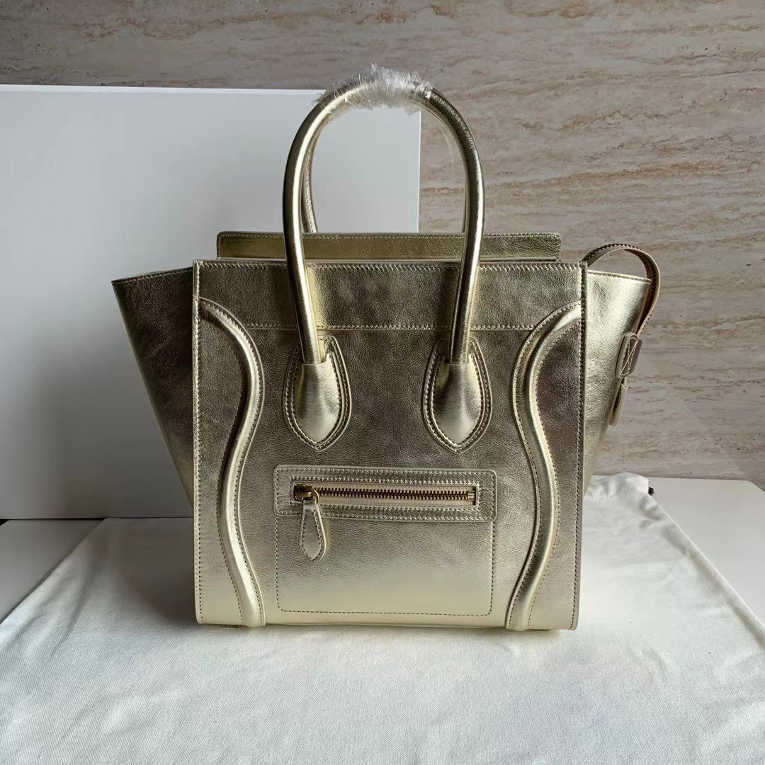 

Premium leather handle Tote bags fashion luxury women's handbag shopping bag designer shoulder bag purse external zippered small pocket, Box