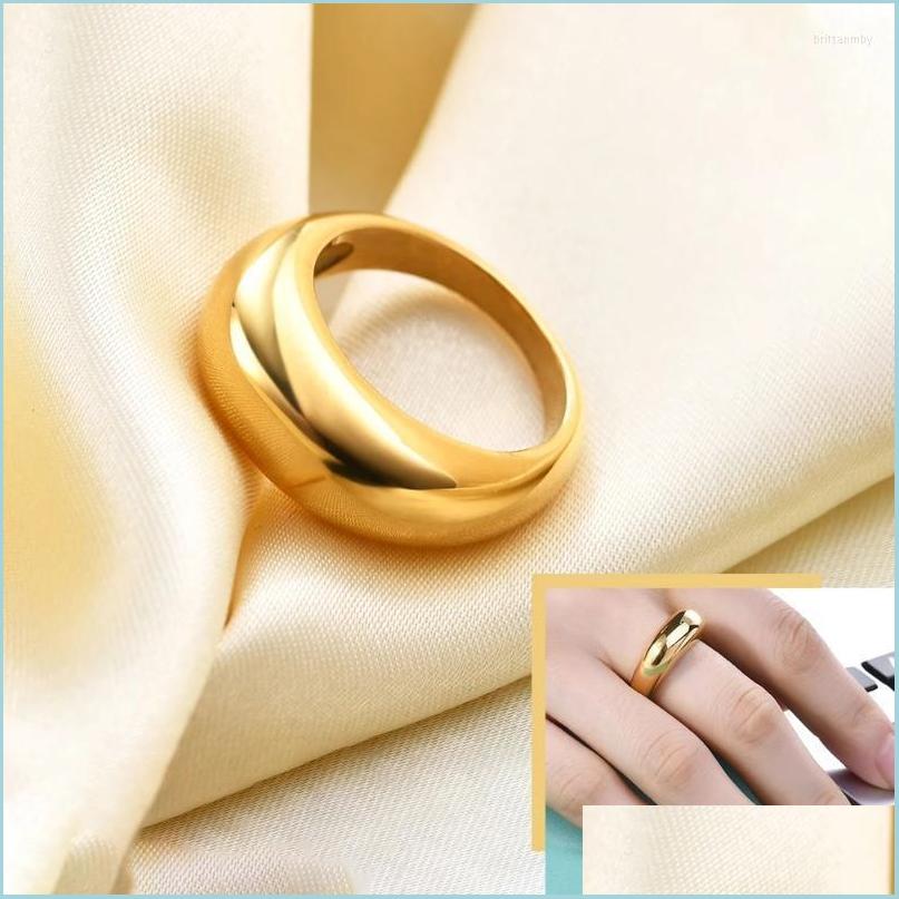 

Wedding Rings Wedding Rings Gold Color Twisted Rope Band For Women Stainless Steel Stacking Knuckle Ring Girlswedding Brit22 Drop De Dhk7G