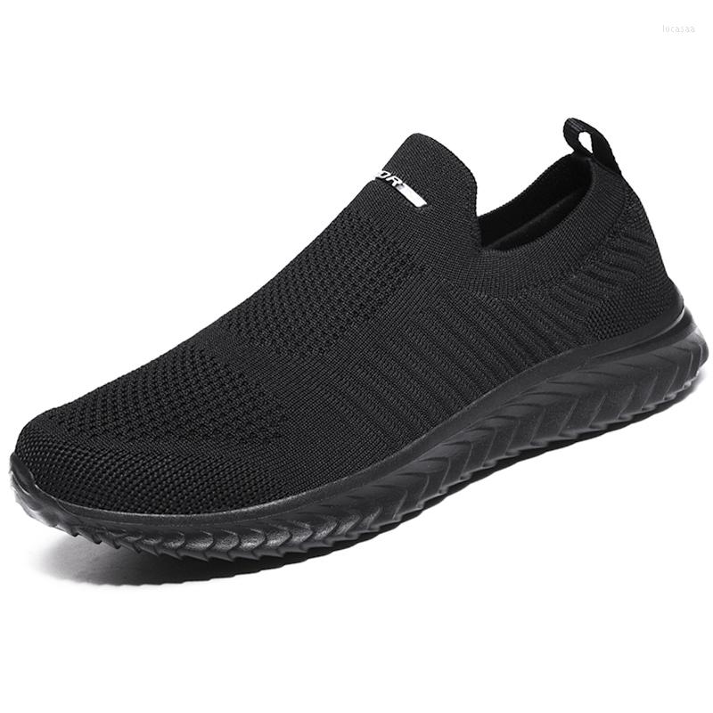 

Boots Men Casual Shoes Mesh Breathable Loafers Comfortable Light Male Sneakers 2022 Couples Vacation Footwear, Dark blue