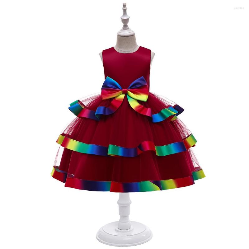 

Girl Dresses Flower Red Real Picture Party Pageant Communion Dress Little Girls Kids/Children For Wedding, L5220-blue