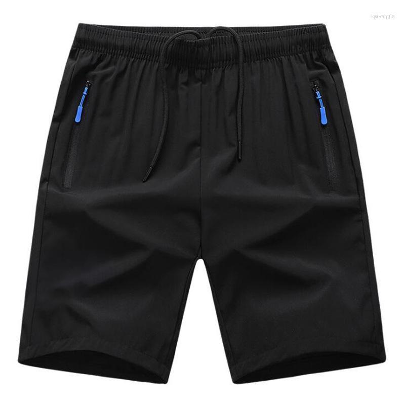 

Men's Shorts Men's Summer Men Zipper Plus Size 7XL 8XL Thin Loose Elasticity SportssportsMen's, Black 1