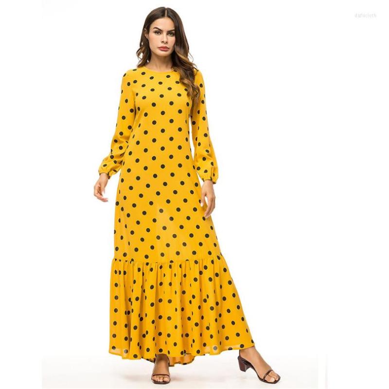 

Ethnic Clothing Dresses Muslim Maxi Dress Knitted Cotton Abaya Middle East Long Robe Gowns Moroccan Dubai Ramadan Arab Worship Islamic