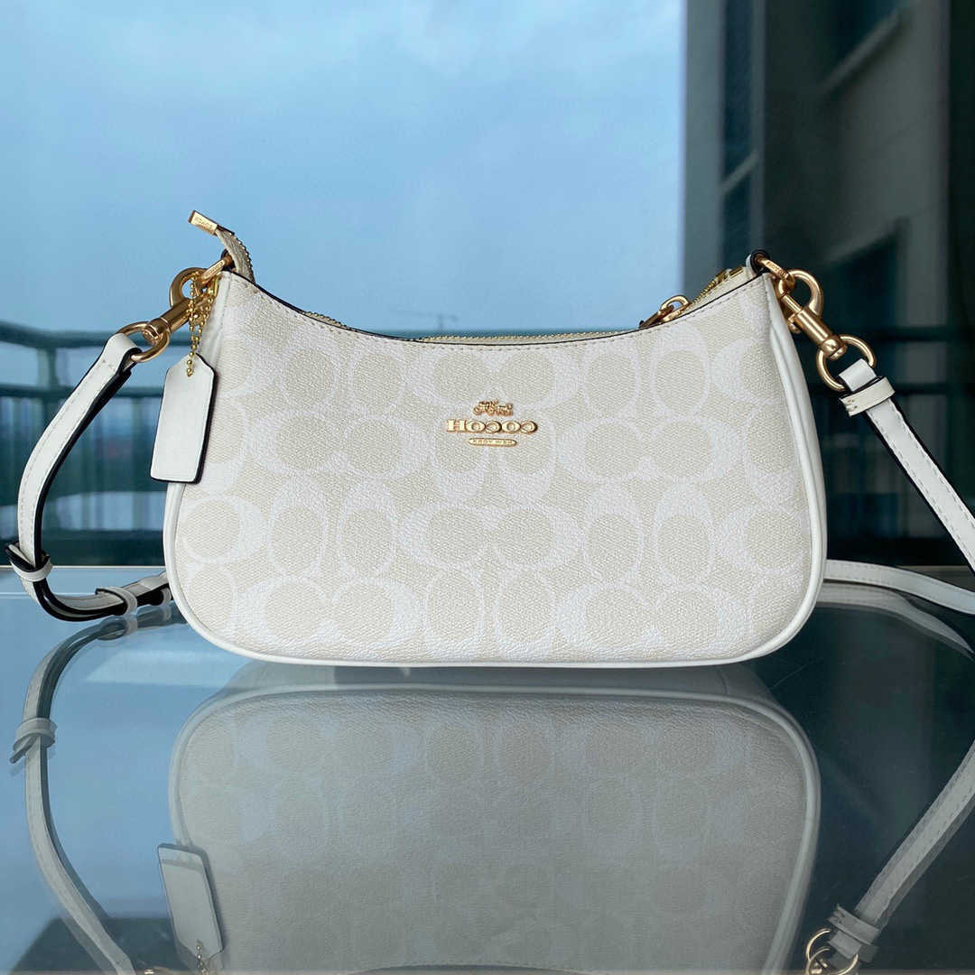

Evening Bags Designer Bags 2022 New Women's Teri Classic Flower Underarm Single Shoulder Crossbody Crcent Glacier White Chain Mahjong, Laohuahei