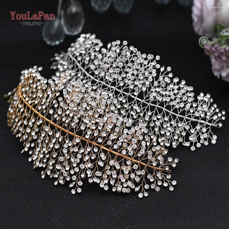 

Headpieces TOPQUEEN HP258 Luxury Crystal Wedding Headband Handmade Rhinestone Bridal Hair Jewelry Accessories