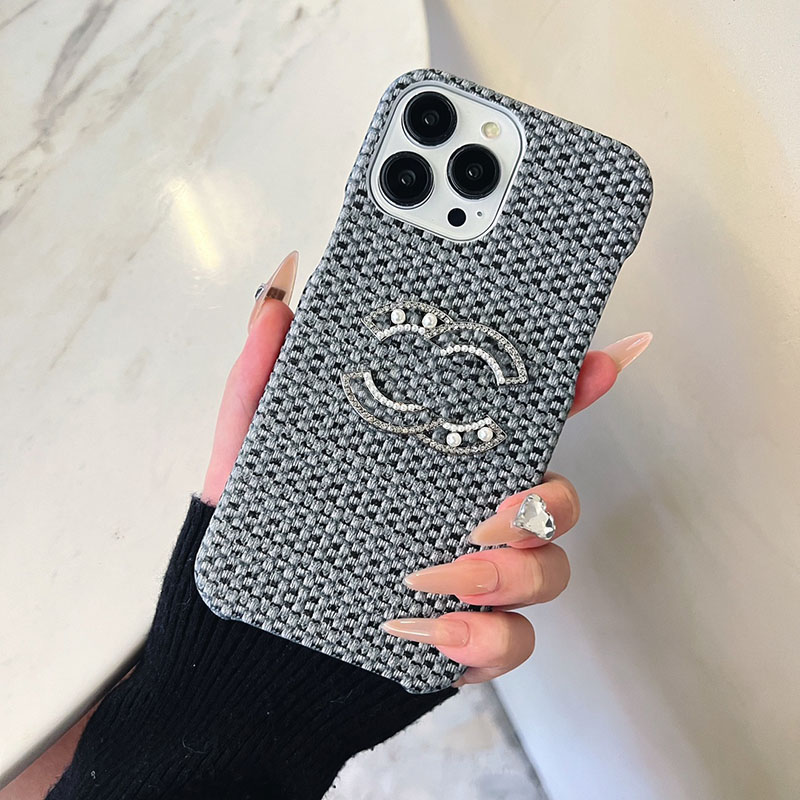 

Deaigner Phone Cases For IPhone 14 Pro Max 13P 12 11 XsMax Luxury Pearl Letters Frame Phonecase Soft Handfeel Case Shockproof Cover Shell, Black