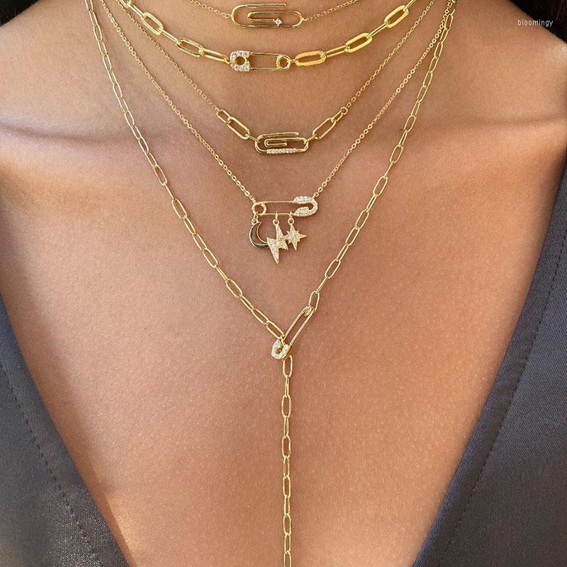 

Chains Funmode Hip Hop Pink Style Link Chain Choker Pendant Necklace For Women Jewelry Party Accessories Wholesale FN202