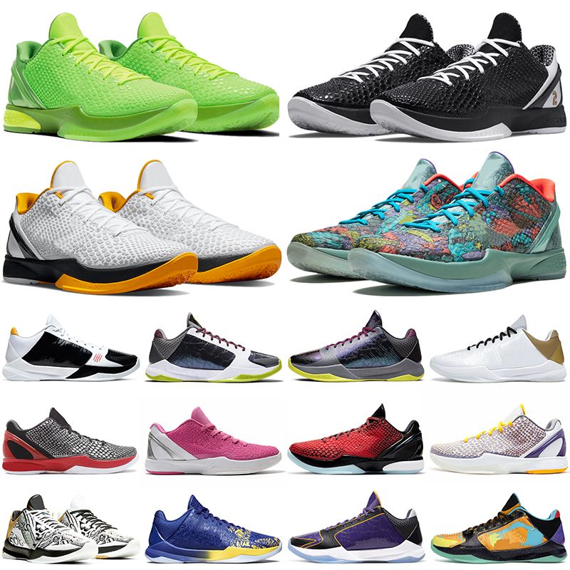 

KB6 ZK5 6 Mamba Mens Basketball Shoes Zoom Protro Prelude Mambacita Grinch Think Pink 5 Alternate Bruce Lee Del Sol Big Stage Lakers 24 outdoor, Box